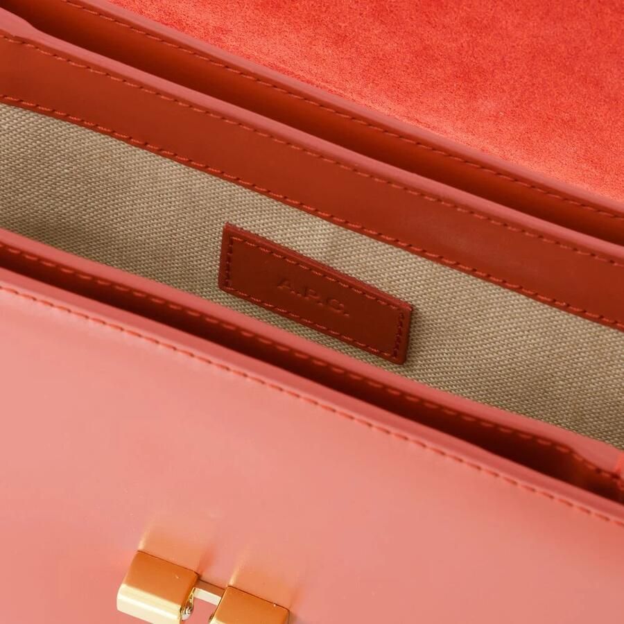 A.P.C. Hobo bags Grace Small Crossbody Leather Red in rood - Foto 2