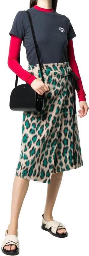 A.p.c. Zwarte kalfsleren Demi Lune crossbody tas Black Dames - Foto 9