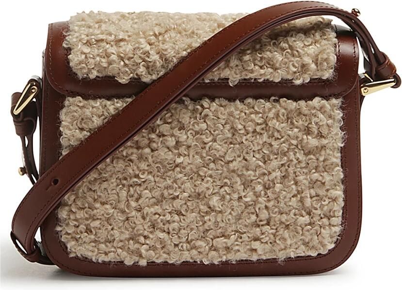 A.P.C. Hobo bags Grace Small Crossbody Synthetic Hazelnut in bruin - Foto 4