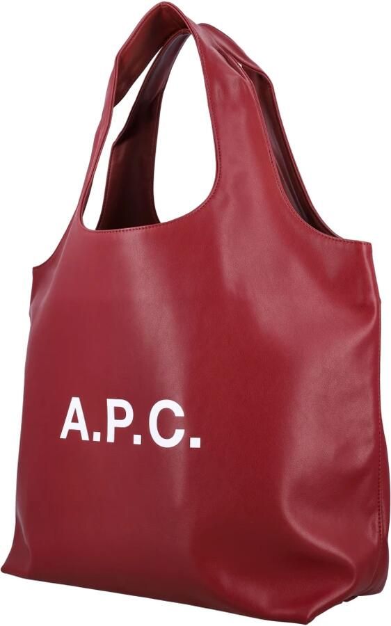 A.p.c. Stijlvolle Bordeaux Tote Tas met Print Red Dames - Foto 3