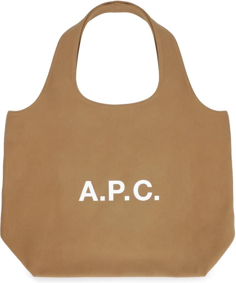 A.P.C. Totes & shoppers Tote Ninon Wool Brown in bruin - Foto 3