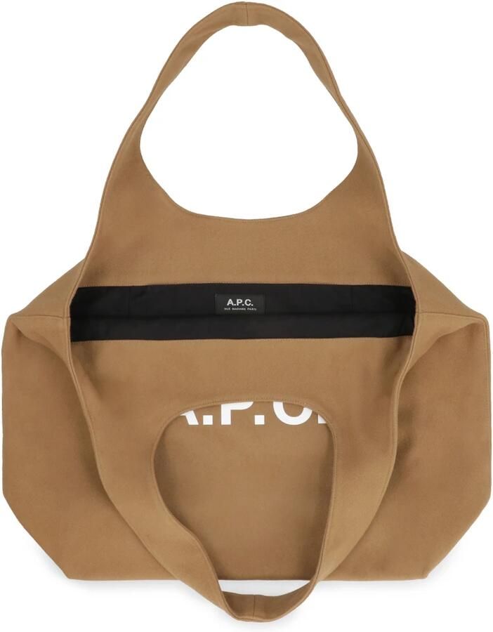 A.P.C. Totes & shoppers Tote Ninon Wool Brown in bruin - Foto 4