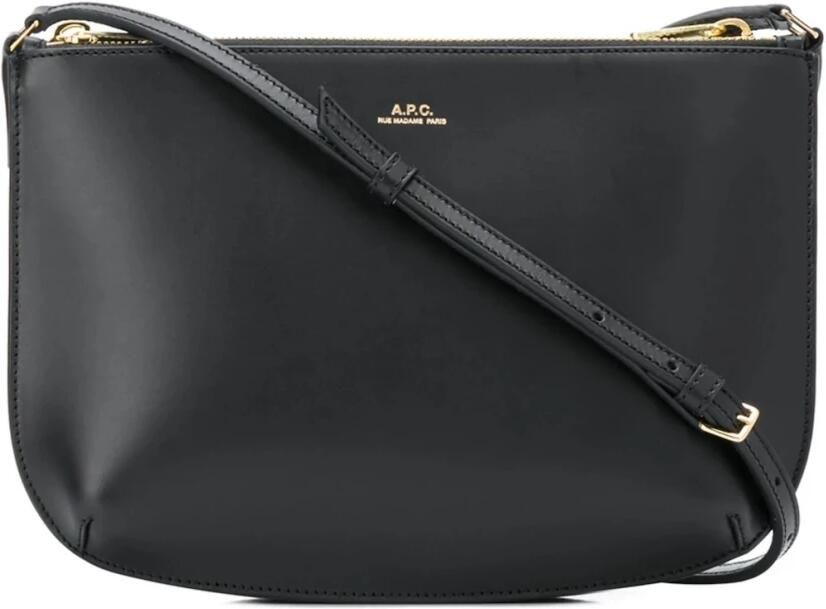 A.p.c. Zwarte leren schoudertas Black Dames - Foto 6