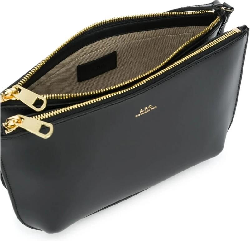 A.p.c. Zwarte leren schoudertas Black Dames - Foto 5