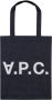 A.p.c. Blauwe Japanse Denim Laure Tote Bag Blue Dames - Thumbnail 5