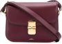A.p.c. Chique Vintage Geïnspireerde Leren Mini Tas Red Dames - Thumbnail 7