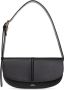 A.p.c. Zwarte Leren Schoudertas met Logo Print Black Dames - Thumbnail 3