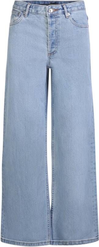 A.p.c. Blauwe Straight-Leg Jeans voor Dames Blauw Dames