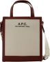 A.p.c. Camille Tote Small Bag Beige Dames - Thumbnail 1