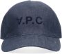 A.p.c. Denim Baseball Hat Stijlvol Logo Detail Blue Heren - Thumbnail 1