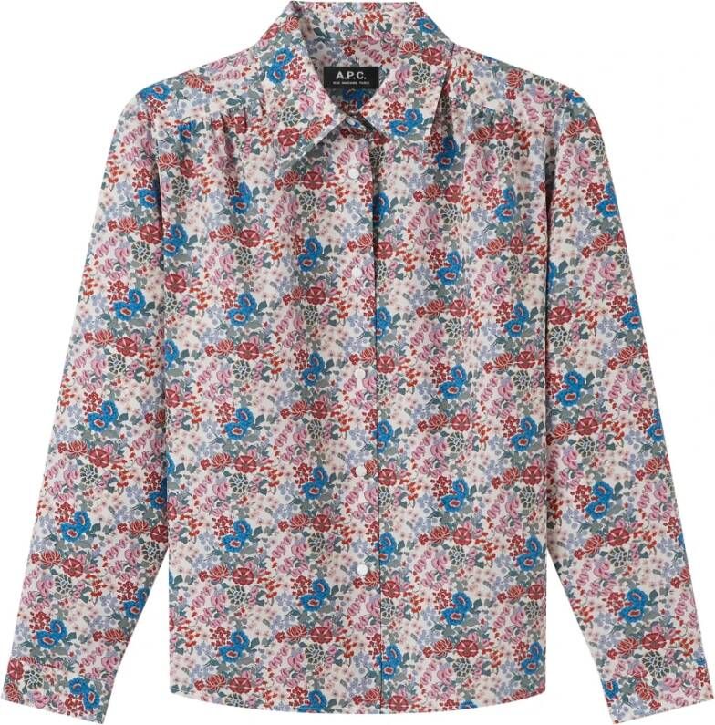 A.p.c. Chemise Margery Woman Shirt Blauw Dames
