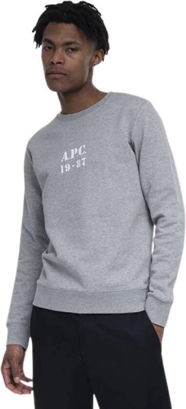 A.p.c. Coecq-H27609 Sweatshirt Grijs Heren