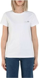 A.p.c. Coeop-F26012 short sleeve t-shirt Wit Dames