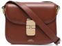 A.p.c. Klassieke Hazelnoot Leren Hobo Tas Brown Dames - Thumbnail 3