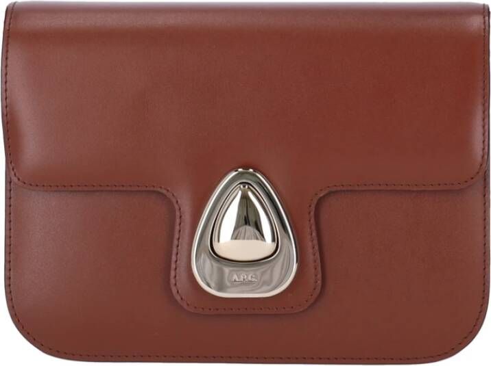 A.P.C. Hobo bags "Astra" Small Brown Shoulder Bag in bruin
