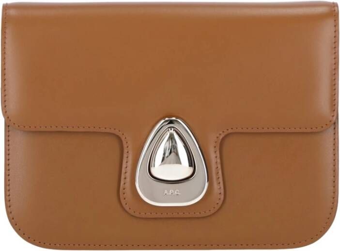 A.P.C. Hobo bags Small "Astra" Shoulder Bag – Light Brown in bruin