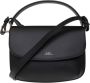 A.p.c. Sarah A Strap Mini Hobo Bag Black Leather Zwart Dames - Thumbnail 3