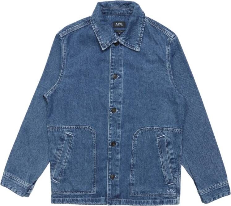 A.p.c. Denim Jackets Blauw Heren