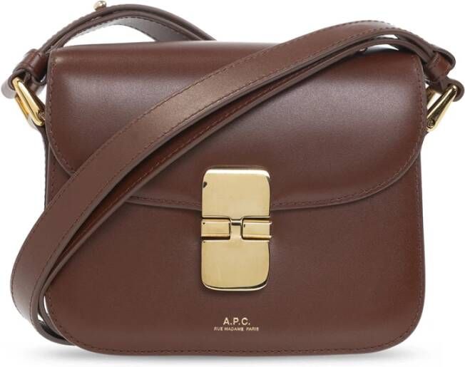 A.p.c. Klassieke Hazelnoot Leren Hobo Tas Brown Dames