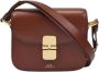 A.p.c. Klassieke Hazelnoot Leren Hobo Tas Brown Dames - Thumbnail 4
