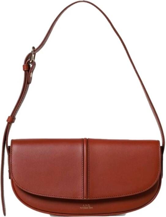 A.p.c. Stijlvolle Schoudertas voor Vrouwen Brown Dames