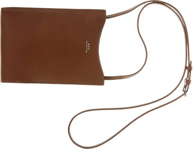 A.p.c. Leren Nek Pouch Jamie Brown Heren