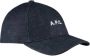 A.p.c. Charlie Denim Baseball Cap met Logo Borduursel Blue - Thumbnail 6