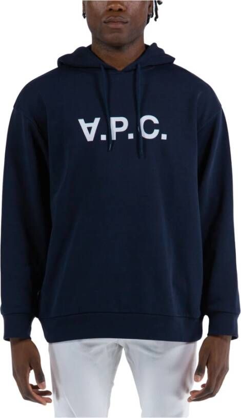 A.p.c. Katoenen sweatshirts voor casual stijl Blue Heren