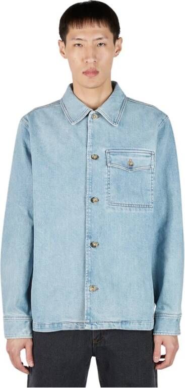 A.p.c. Jackets Blauw Heren