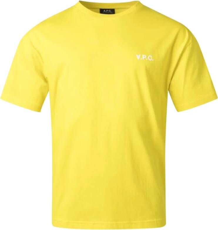 A.p.c. Stijlvolle Joachim Heren T-shirt Yellow Heren