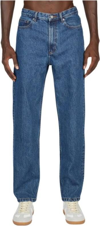 A.p.c. Katoenen Straight Leg Jeans Blauw Heren