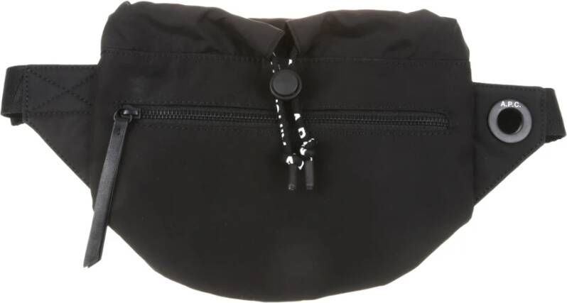 A.p.c. Men& Bags Belt Bag Black Ss23 Zwart Heren