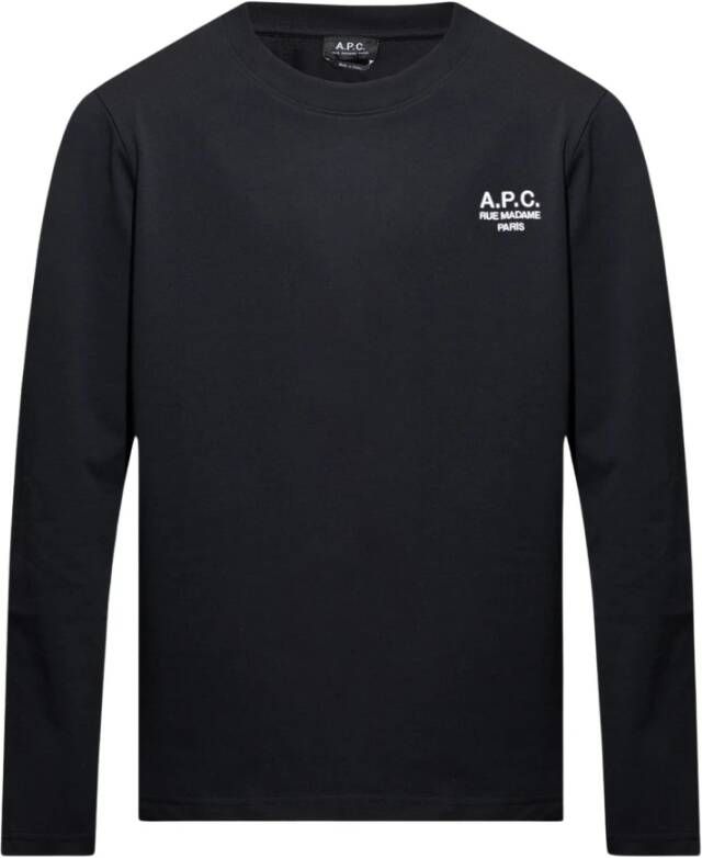 A.p.c. Olivier T-shirt met lange mouwen Zwart Heren