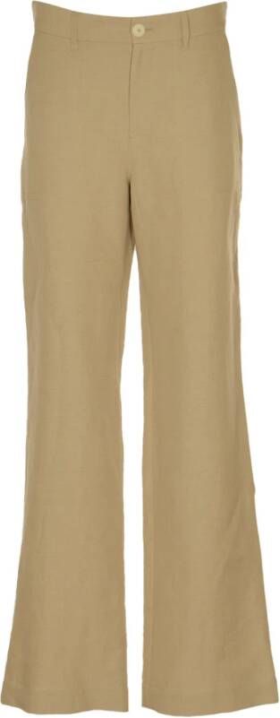 A.p.c. Wide Trousers Beige Dames