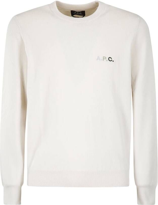 A.p.c. Round-neck Knitwear Wit Heren