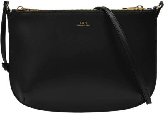 A.p.c. Zwarte leren schoudertas Black Dames - Foto 11