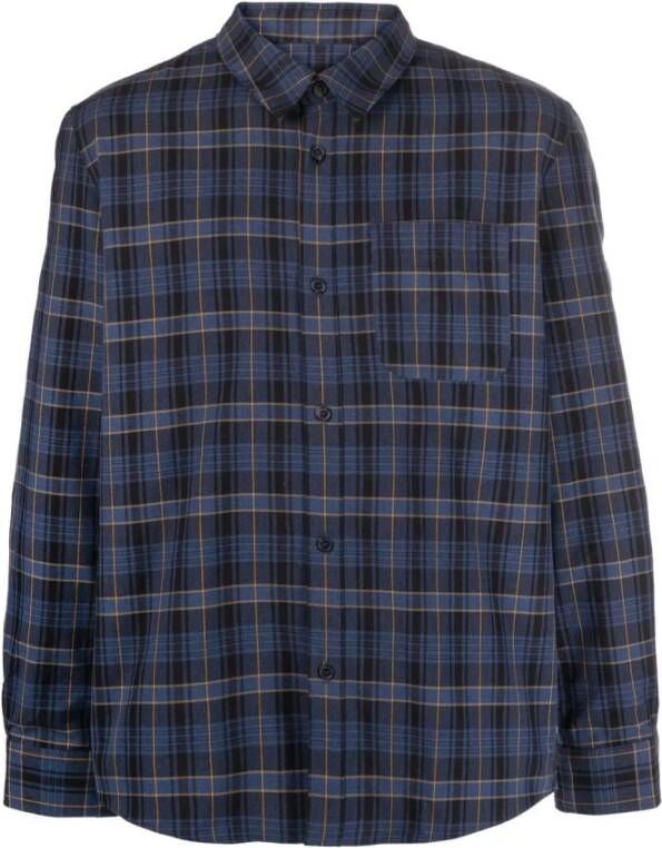 A.p.c. Normaal shirt Blauw Heren