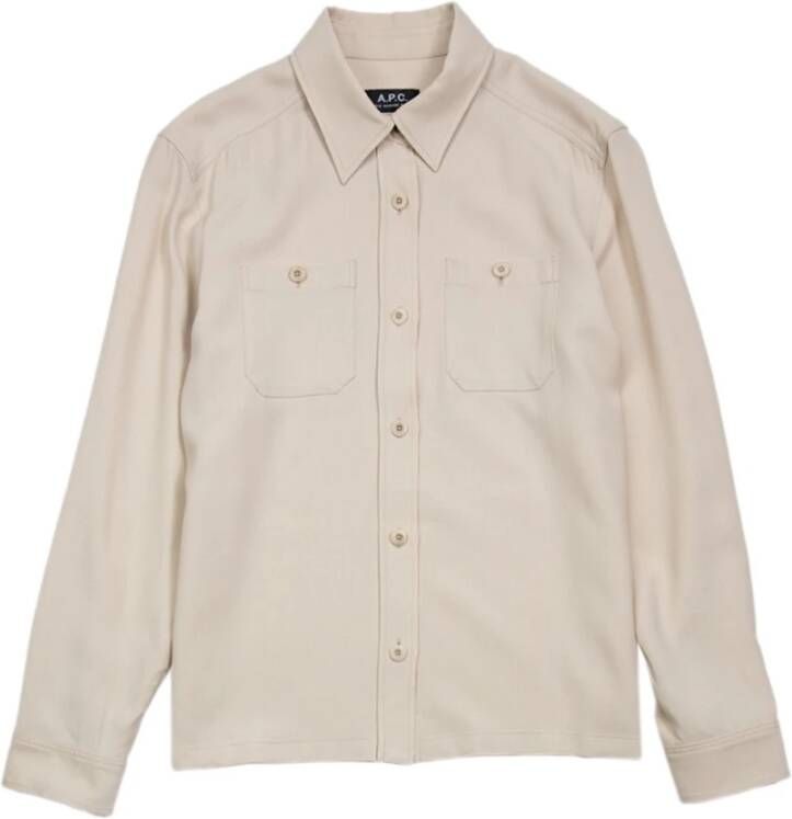 A.p.c. Casual overhemd Beige Dames