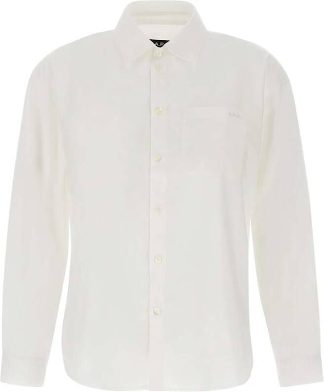 A.p.c. Witte Overhemden voor Heren White Dames