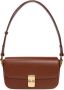 A.p.c. Zwarte Grace Baguette Schoudertas Brown Dames - Thumbnail 3