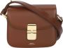 A.p.c. Klassieke Hazelnoot Leren Hobo Tas Brown Dames - Thumbnail 7