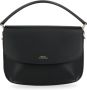 A.p.c. Sarah A Strap Mini Hobo Bag Black Leather Zwart Dames - Thumbnail 1