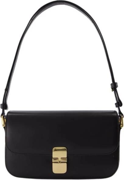 A.p.c. Zwarte Grace Baguette Schoudertas Black Dames - Foto 6
