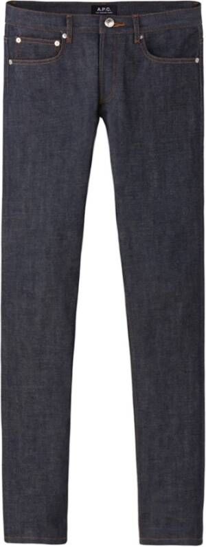 A.p.c. Slimfit-jeans Blauw Heren