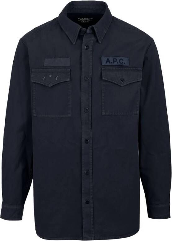 A.p.c. Spijkerhemd Blauw Heren