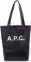 A.p.c. Blauwe Katoenen Tote Tas met Handvatten Blue Dames - Thumbnail 2