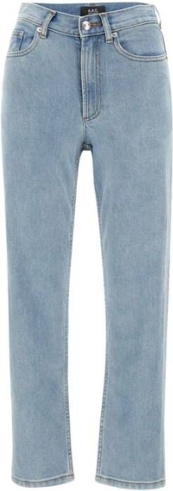 A.p.c. Straight Jeans Blauw Dames