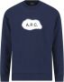 A.p.c. Blauwe Katoenen Sweatshirt voor Mannen Blue Heren - Thumbnail 1
