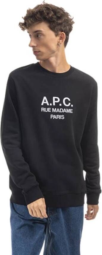 A.p.c. Zwarte Rufus Sweatshirt van Paris Black Heren