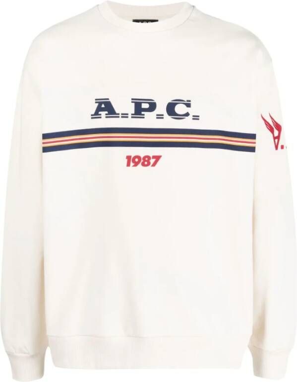 A.p.c. Sweatshirt Wit Heren